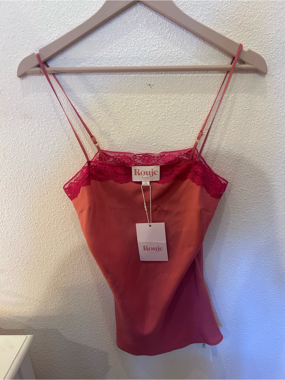 Rouje Pink Camisole Lace - Picture 4 of 4